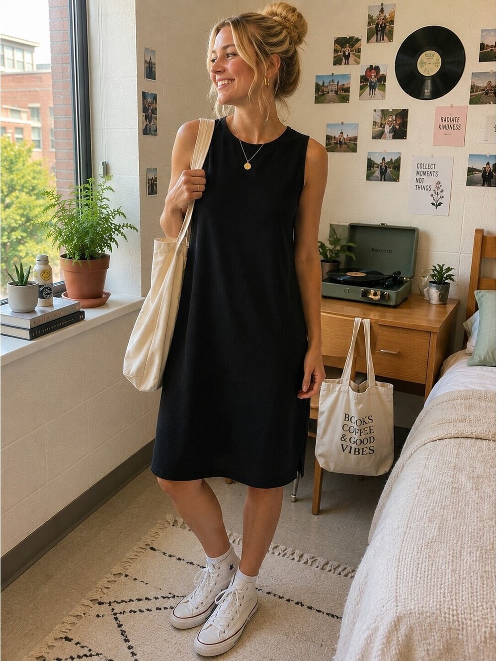 Rachel Zoe | M | Black Sleeveless Column Gown